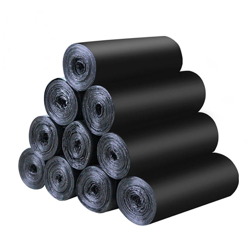Factory Wholesale Customized Compostable Big Trash Bag Heavy Duty Biodegradable Black Bin Bags Rubbish Garbage Bags Roll EN13432