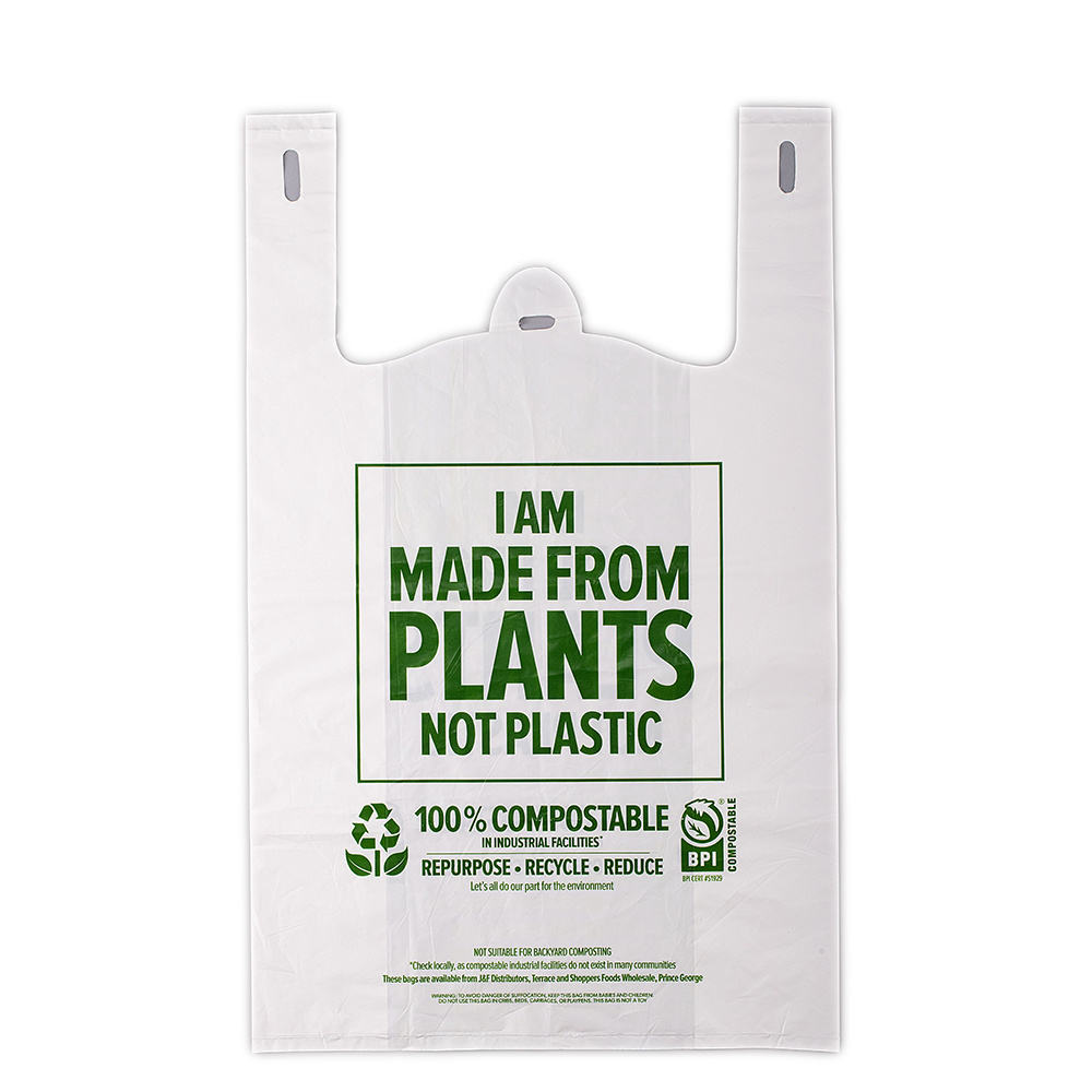 OK Compost Home 100% Compostable Plastic Vegetable and Fruit Bags Produce Bag EN13432