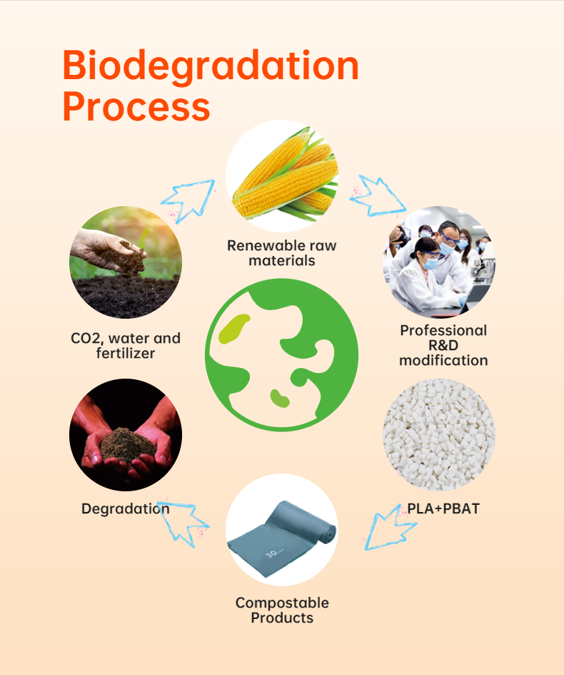 Factory Wholesale Customized Compostable Big Trash Bag Heavy Duty Biodegradable Black Bin Bags Rubbish Garbage Bags Roll EN13432