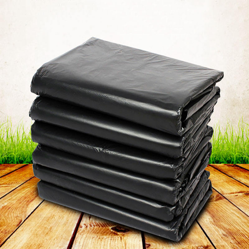 Factory Wholesale Customized Compostable Big Trash Bag Heavy Duty Biodegradable Black Bin Bags Rubbish Garbage Bags Roll EN13432