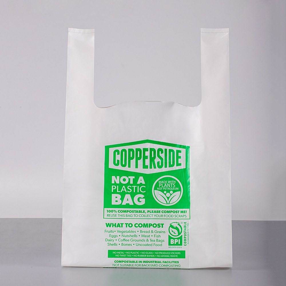 OK Compost Home 100% Compostable Plastic Vegetable and Fruit Bags Produce Bag EN13432