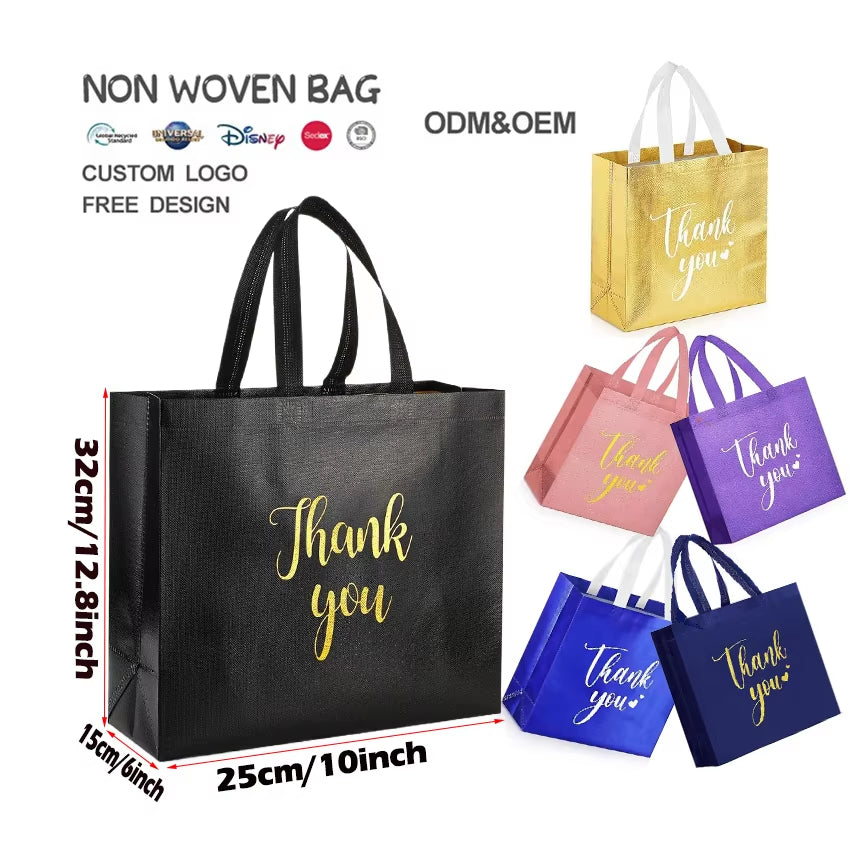 Hot Selling 2025 Newest Popular Black Waterproof Eco-friendly Shopping PP Woven Carry Bag for Supermarkets