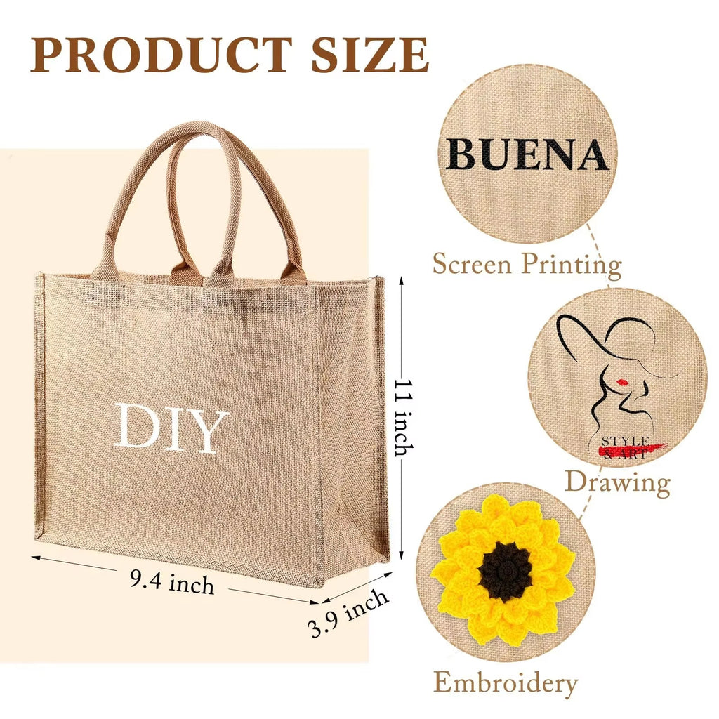 Free Samples Cheap Reusable Custom Logo Printed Grocery Shopping Burlap Jute 3D Laminated Material Tote Bag With Handle