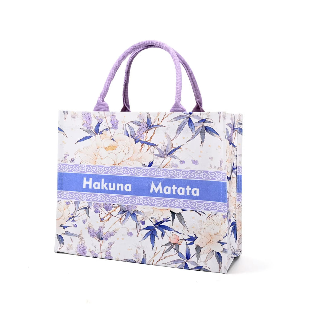 Free Samples Custom 3D Laminated Material Canvas Shoulder Handbag Eco Friendly Book Canvas Tote Bag With Your Brand Logo