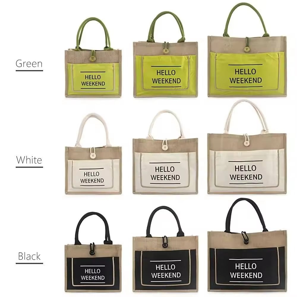 Free Samples Cheap Reusable Custom Logo Printed Grocery Shopping Burlap Jute 3D Laminated Material Tote Bag With Handle
